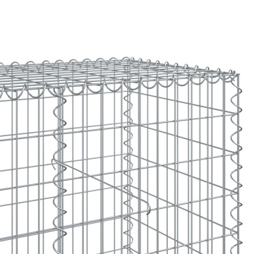 Coș gabion cu capac, 400x100x100 cm, fier galvanizat - Img 5