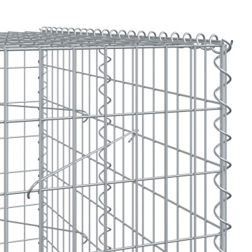 Coș gabion cu capac, 450x100x200 cm, fier galvanizat - Img 5