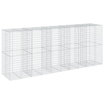 Coș gabion cu capac, 500x100x200 cm, fier galvanizat - Img 2
