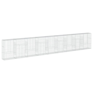 Coș gabion cu capac, 900x50x150 cm, fier galvanizat - Img 7