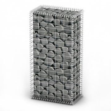 Coș gabion cu capace, sârmă galvanizată, 100 x 50 x 30 cm - Img 1