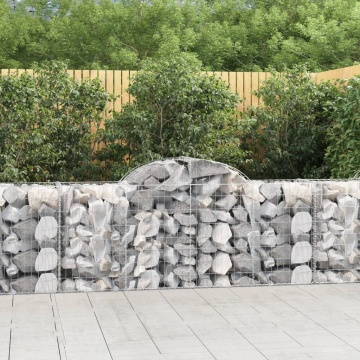 Coșuri gabion arcuite 12 buc, 200x50x80/100 cm, fier galvanizat - Img 1