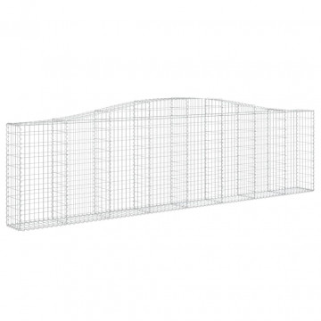 Coșuri gabion arcuite 2 buc, 400x30x100/120 cm fier galvanizat - Img 3