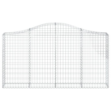 Coșuri gabion arcuite 3 buc, 200x30x100/120 cm fier galvanizat - Img 4