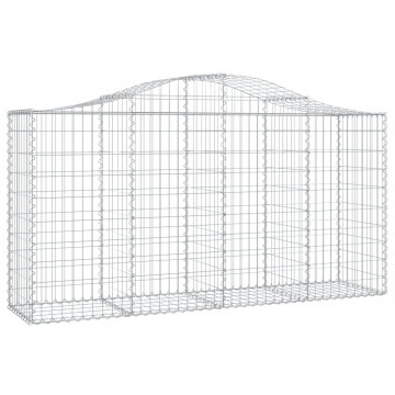 Coșuri gabion arcuite 3 buc, 200x50x100/120 cm fier galvanizat - Img 3