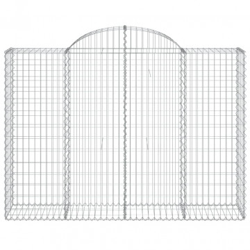 Coșuri gabion arcuite 3 buc, 200x50x140/160cm, fier galvanizat - Img 4