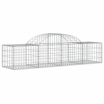 Coșuri gabion arcuite 3 buc, 200x50x40/60 cm, fier galvanizat - Img 3