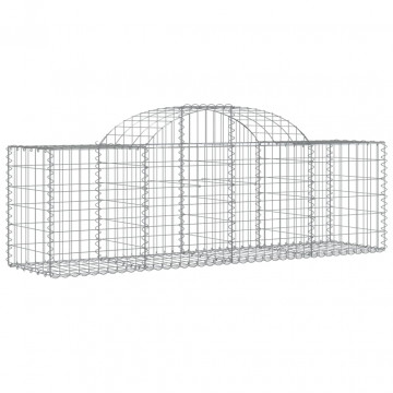 Coșuri gabion arcuite 3 buc, 200x50x60/80 cm, fier galvanizat - Img 3