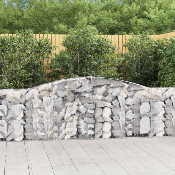 Coșuri gabion arcuite 3 buc, 400x30x100/120 cm fier galvanizat - Img 1