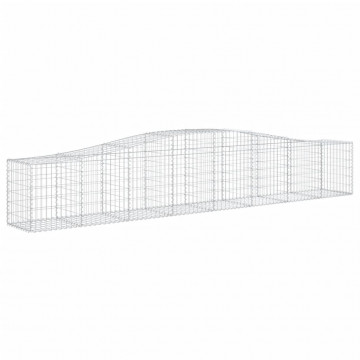 Coșuri gabion arcuite 3 buc, 400x50x60/80 cm, fier galvanizat - Img 3