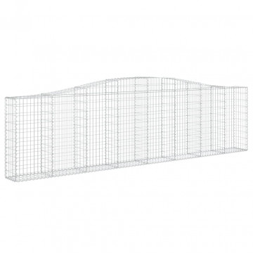 Coșuri gabion arcuite 4 buc, 400x30x100/120 cm fier galvanizat - Img 3