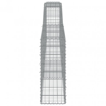 Coșuri gabion arcuite 4 buc, 400x30x80/100 cm, fier galvanizat - Img 6