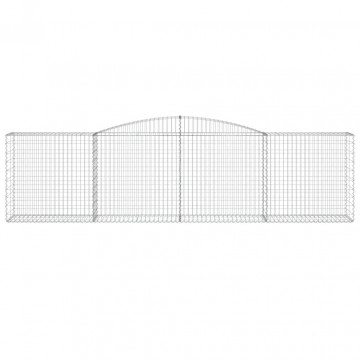 Coșuri gabion arcuite 4 buc, 400x50x100/120 cm fier galvanizat - Img 4