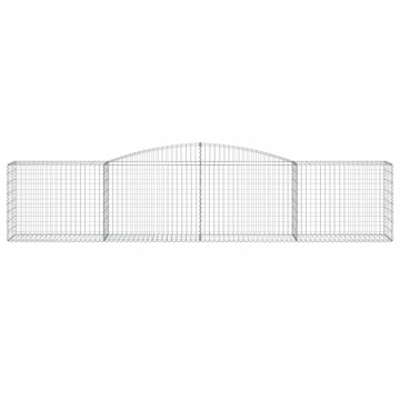 Coșuri gabion arcuite 4 buc, 400x50x80/100 cm, fier galvanizat - Img 4