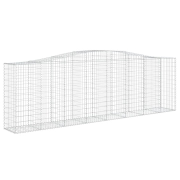 Coșuri gabion arcuite 5 buc, 400x50x120/140 cm, fier galvanizat - Img 3