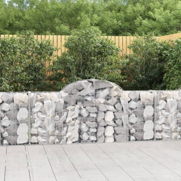Coșuri gabion arcuite 6 buc, 200x30x80/100cm, fier galvanizat - Img 1