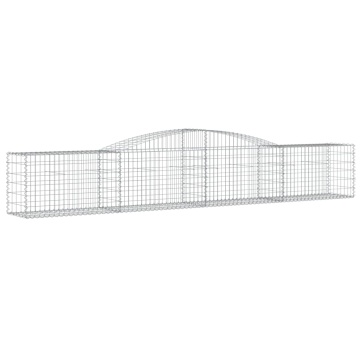 Coșuri gabion arcuite 7 buc, 400x50x60/80 cm, fier galvanizat - Img 3