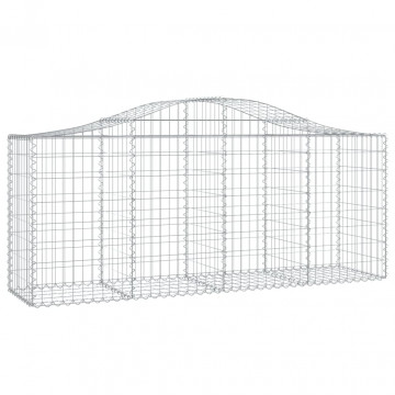 Coșuri gabion arcuite 9 buc, 200x50x80/100 cm, fier galvanizat - Img 3