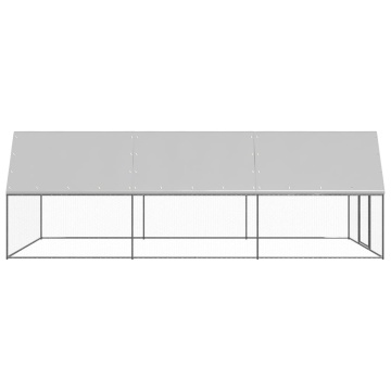 Coteț de păsări pentru exterior, 3x6x2 m, oțel zincat - Img 3