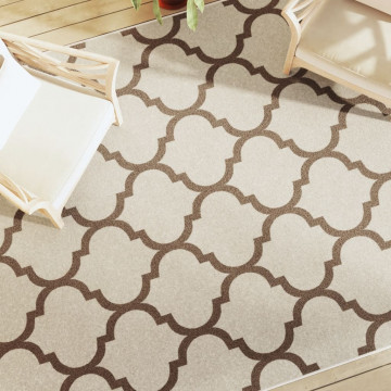 Covor cu fire scurte, multicolor, 190x300 cm, anti-alunecare - Img 4