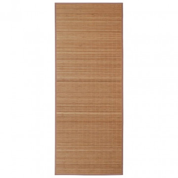 Covor din bambus, maro, 100x160 cm - Img 2