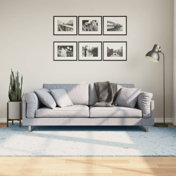 Covor HUARTE, fir scurt, moale și lavabil, albastru, 160x230 cm - Img 1