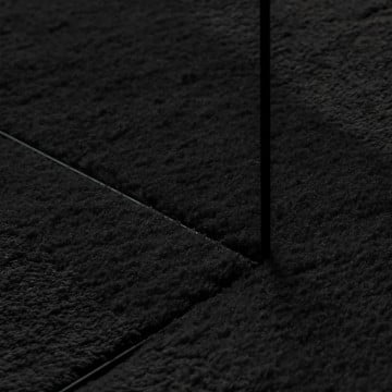 Covor HUARTE, fir scurt, moale și lavabil, negru, 100x200 cm - Img 7