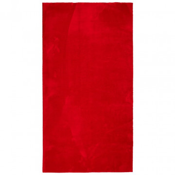 Covor HUARTE, fir scurt, moale și lavabil, roșu, 80x150 cm - Img 2