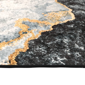 Covor lavabil, multicolor, 80x300 cm, anti-alunecare - Img 5