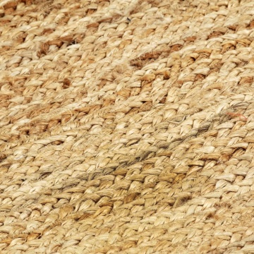 Covor manual, natural, 80 x 160 cm, iută - Img 4