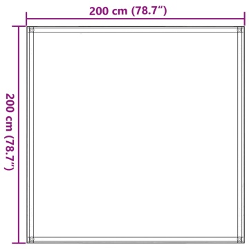 Covor pentru cort, antracit, 200x200 cm - Img 7