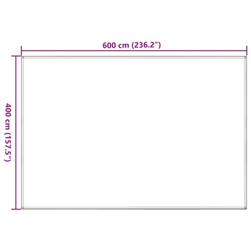 Covor pentru cort, gri taupe, 400x600 cm - Img 7