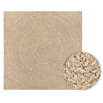 Covor ZIZUR aspect iută, 240x240cm, pentru interior și exterior - Img 2