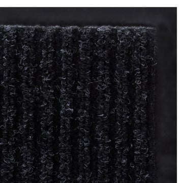 Covoraș de ușă, negru, 117x220 cm, PVC - Img 6