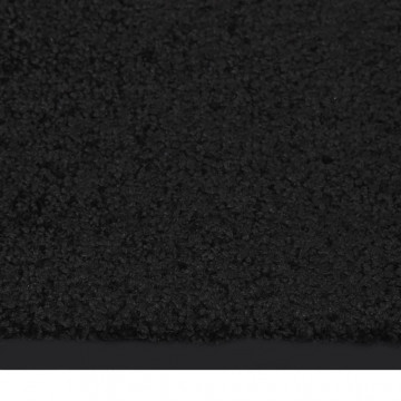 Covoraș de ușă, negru, 60x80 cm - Img 4