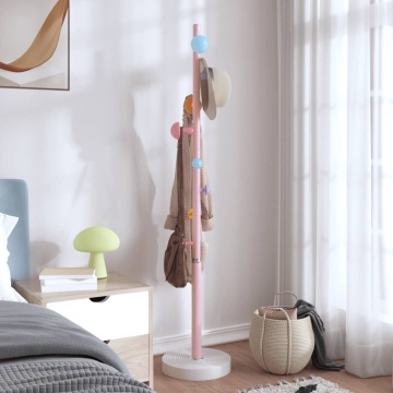Cuier de haine, roz, 172 cm, fier vopsit electrostatic - Img 3