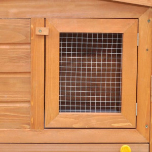 Cușcă mare iepuri cușcă adăpost animale mici cu acoperiș lemn - Img 3