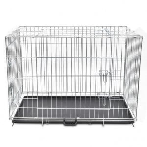 Cușcă pentru câini pliabilă, metal, XL - Img 2