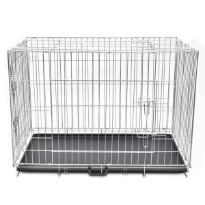 Cușcă pentru câini pliabilă, metal, XL - Img 5