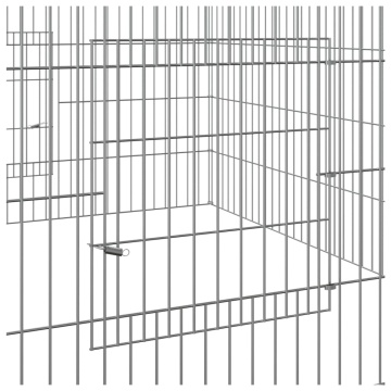 Cușcă pentru iepuri, 110x110x55 cm, fier galvanizat - Img 5