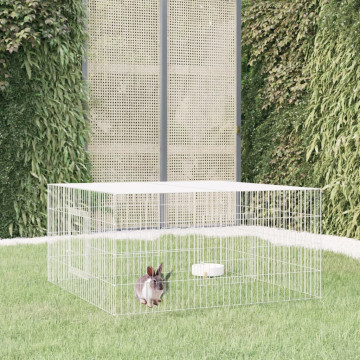 Cușcă pentru iepuri, 110x110x55 cm, fier galvanizat - Img 1