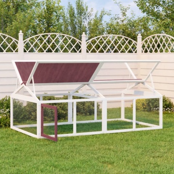 Cușcă pentru mișcare cafeniu 200x112,5x74 cm lemn masiv de pin - Img 1