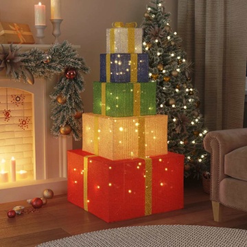 Cutie cadou pentru decorațiuni de Crăciun 250 LED-uri alb cald - Img 2