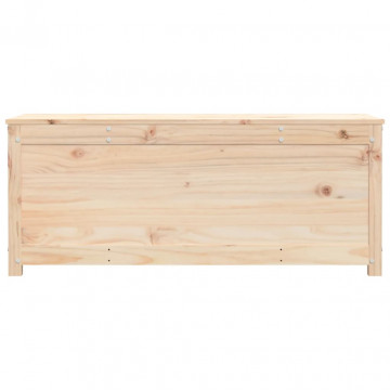 Cutie de depozitare, 110x50x45,5 cm, lemn masiv de pin - Img 6