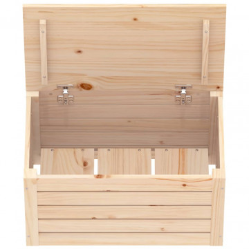 Cutie de depozitare, 59,5x36,5x33 cm, lemn masiv de pin - Img 7