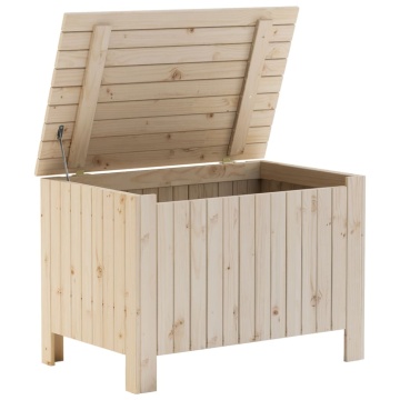 Cutie de depozitare cu capac "RANA" 80x49x54 cm, lemn masiv pin - Img 6