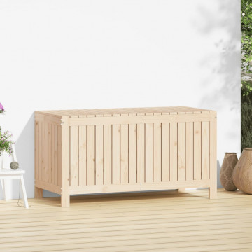 Cutie de depozitare grădină, 121x55x64 cm, lemn masiv de pin - Img 3