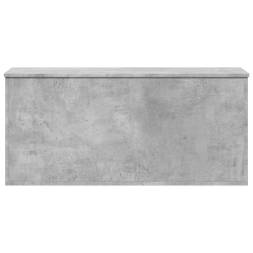 Cutie de depozitare, gri beton, 100x42x46 cm, lemn prelucrat - Img 4
