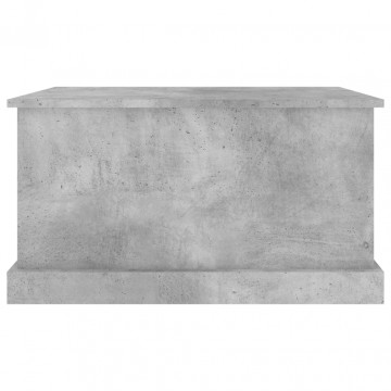 Cutie de depozitare, gri beton, 70x40x38 cm, lemn prelucrat - Img 5