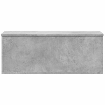 Cutie de depozitare, gri beton, 90x35x35 cm, lemn prelucrat - Img 4